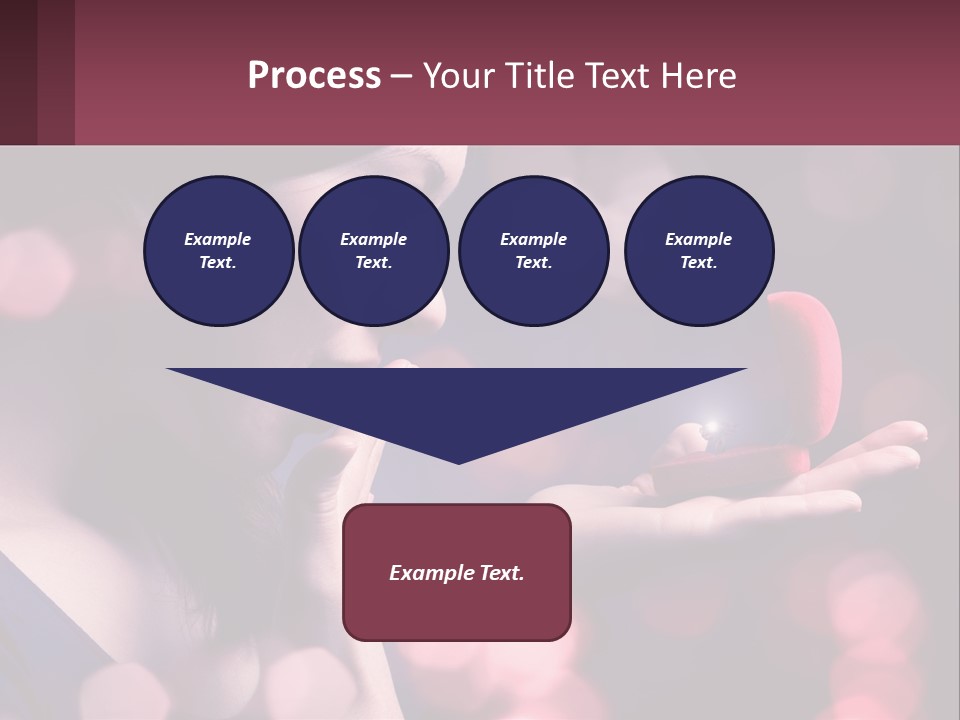 Offer A Girl A Ring And A Heart PowerPoint Template