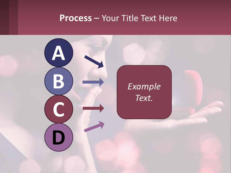 Offer A Girl A Ring And A Heart PowerPoint Template