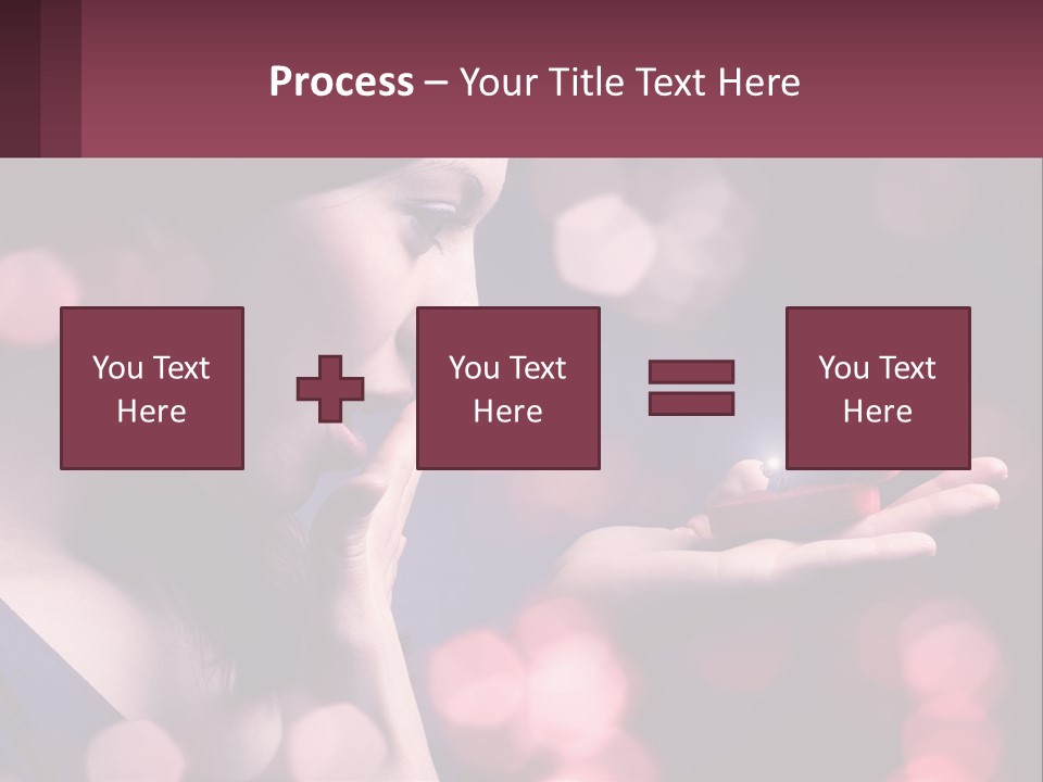 Offer A Girl A Ring And A Heart PowerPoint Template