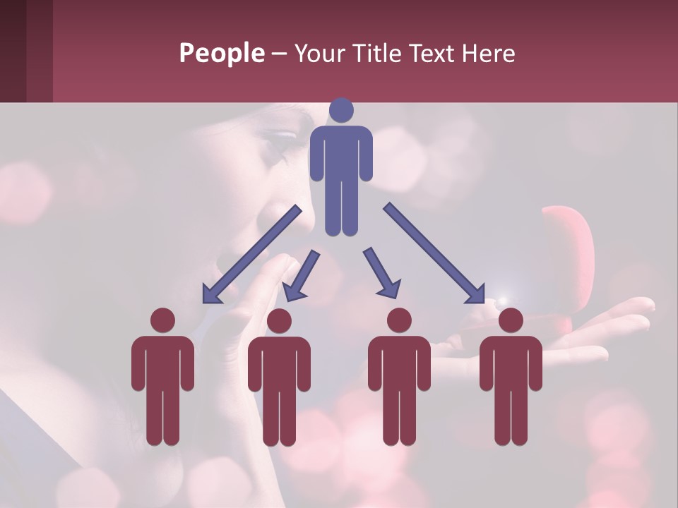 Offer A Girl A Ring And A Heart PowerPoint Template