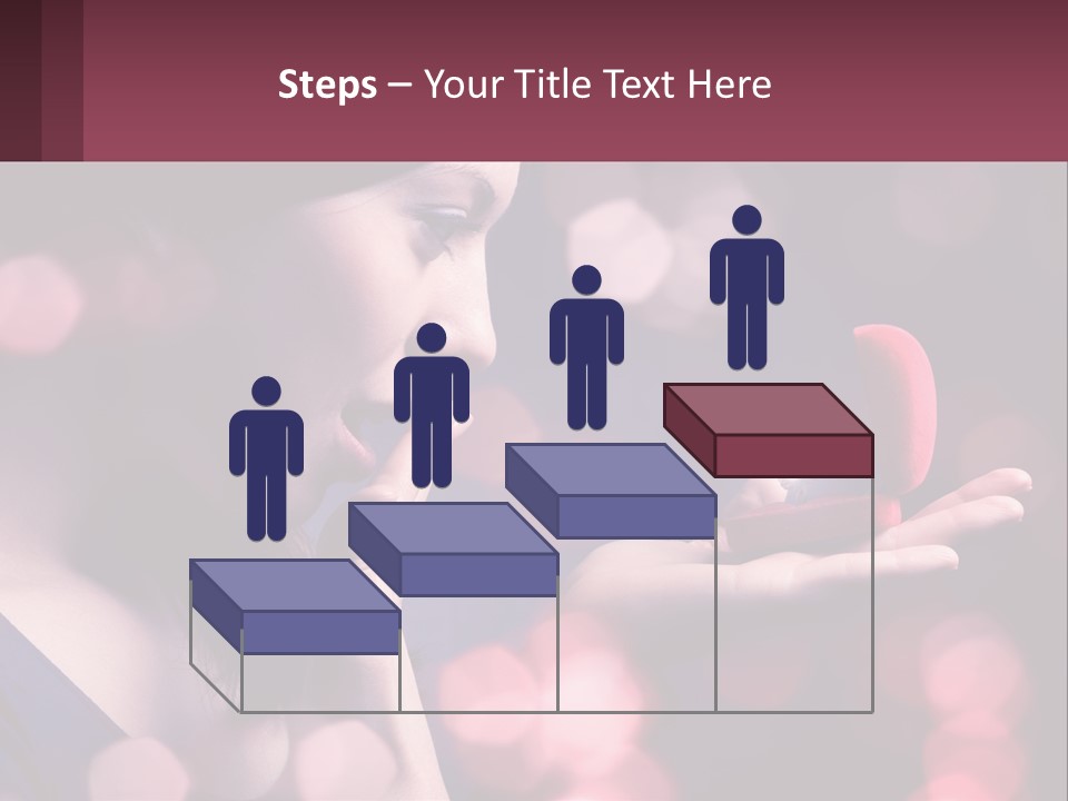 Offer A Girl A Ring And A Heart PowerPoint Template