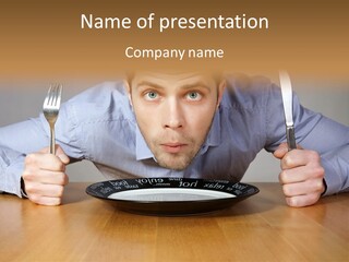 I Want Food PowerPoint Template