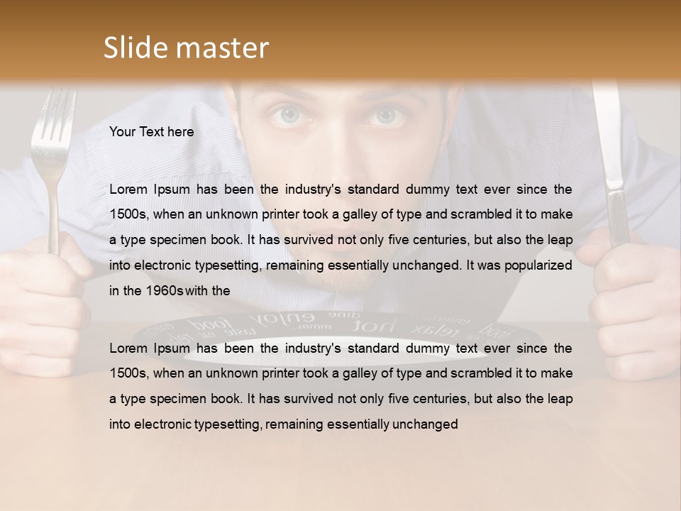 I Want Food PowerPoint Template