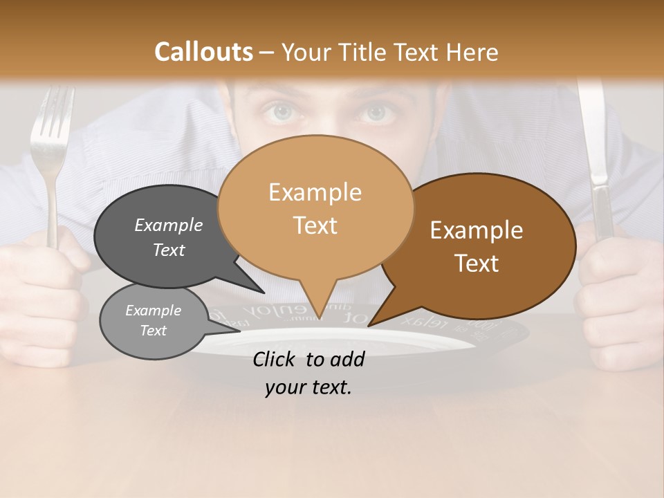 I Want Food PowerPoint Template