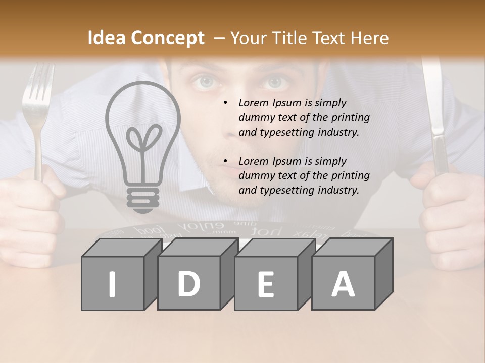 I Want Food PowerPoint Template