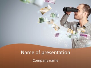Looking For Money PowerPoint Template