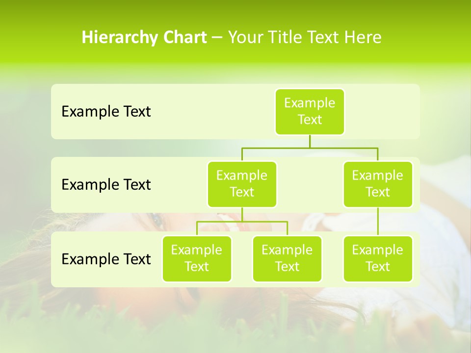 Girl Lying In The Grass PowerPoint Template
