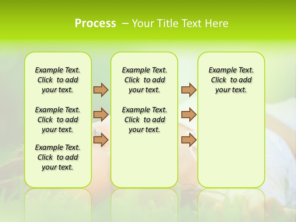 Girl Lying In The Grass PowerPoint Template