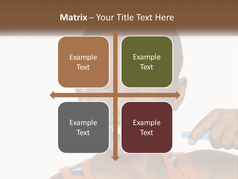 Boy Brushing Teeth PowerPoint Template