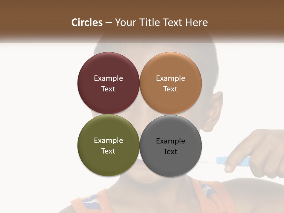 Boy Brushing Teeth PowerPoint Template