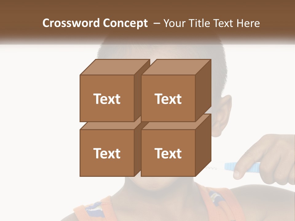 Boy Brushing Teeth PowerPoint Template