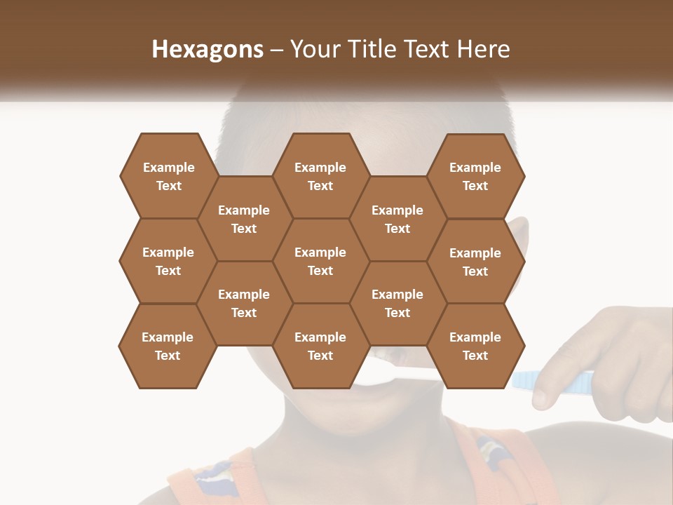 Boy Brushing Teeth PowerPoint Template