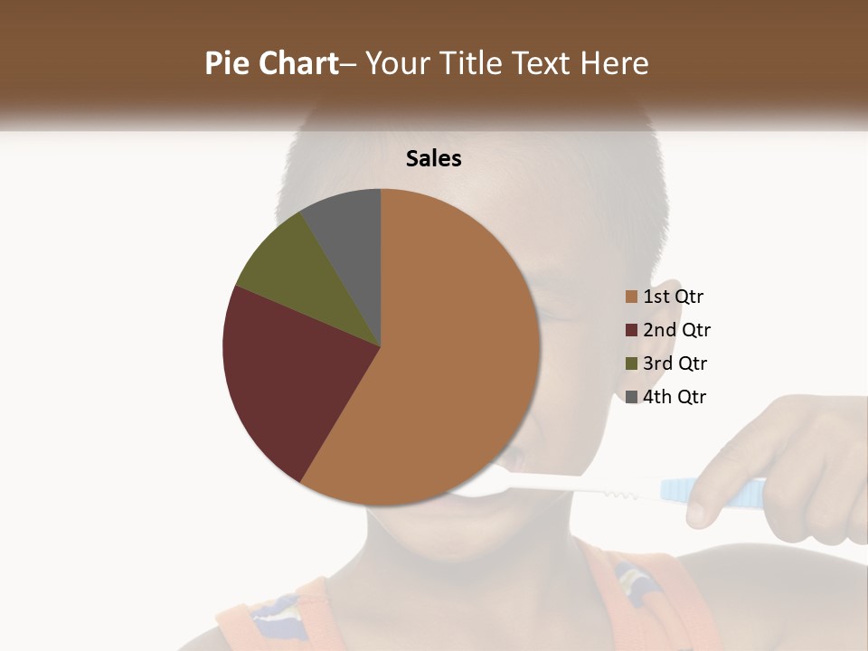 Boy Brushing Teeth PowerPoint Template