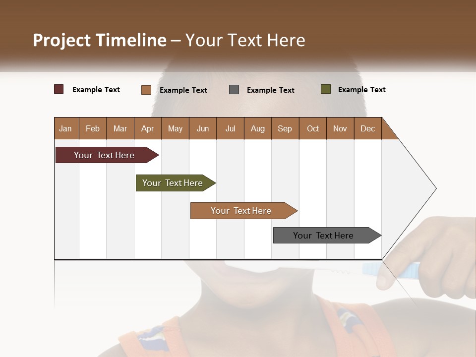 Boy Brushing Teeth PowerPoint Template
