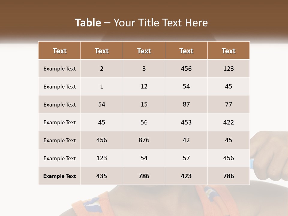 Boy Brushing Teeth PowerPoint Template