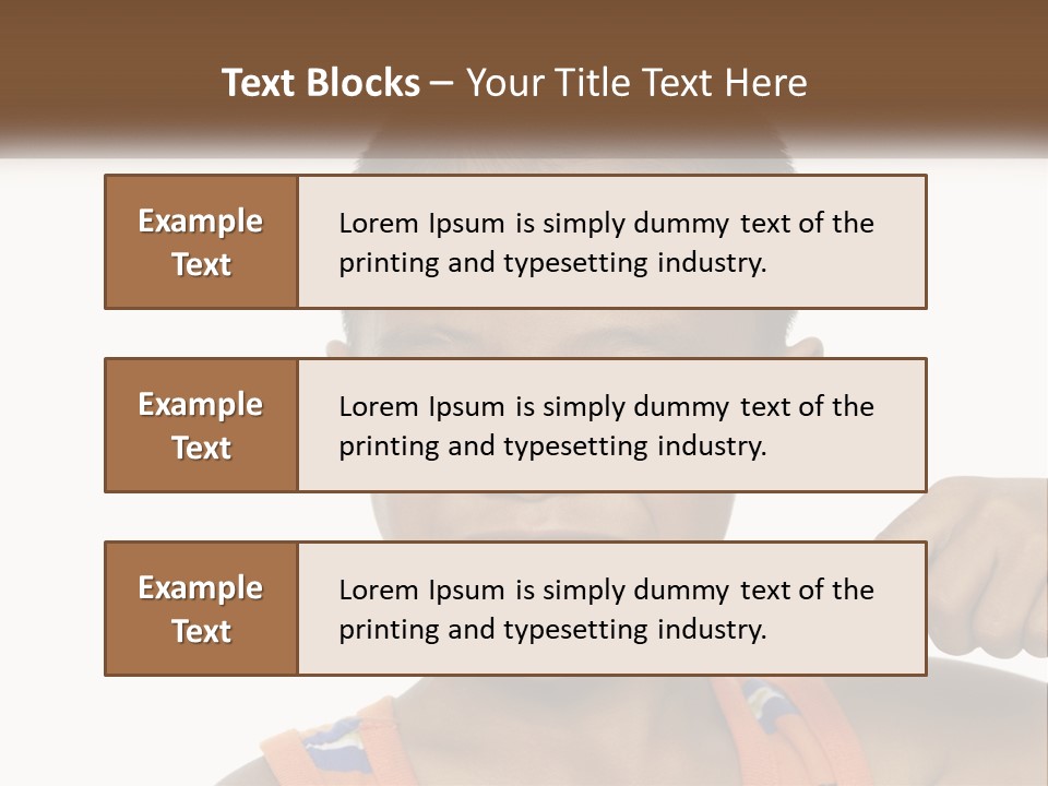 Boy Brushing Teeth PowerPoint Template