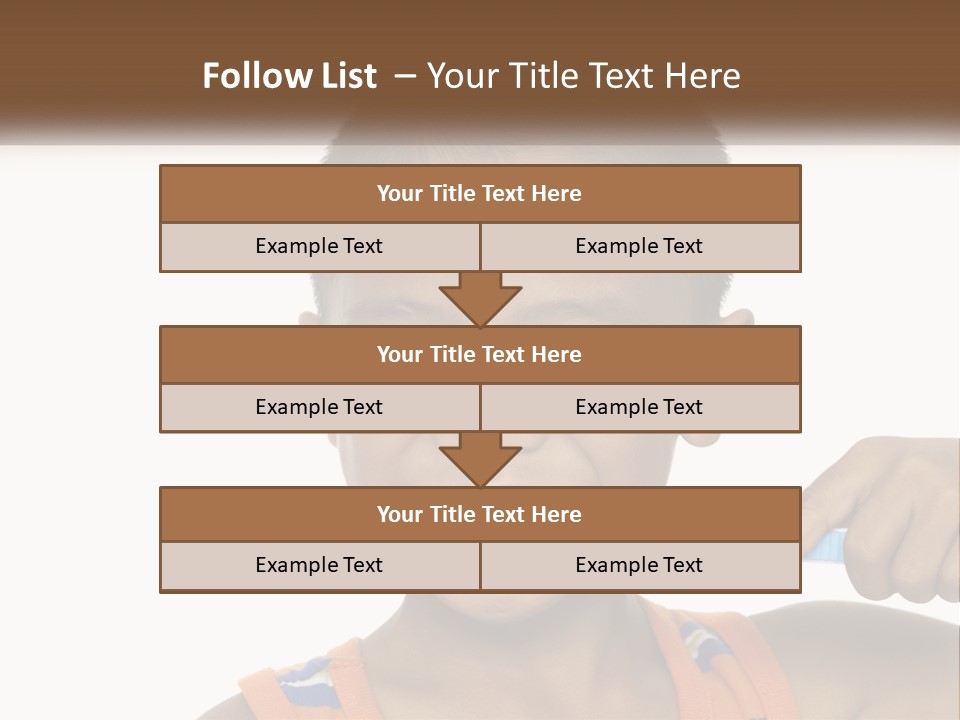Boy Brushing Teeth PowerPoint Template