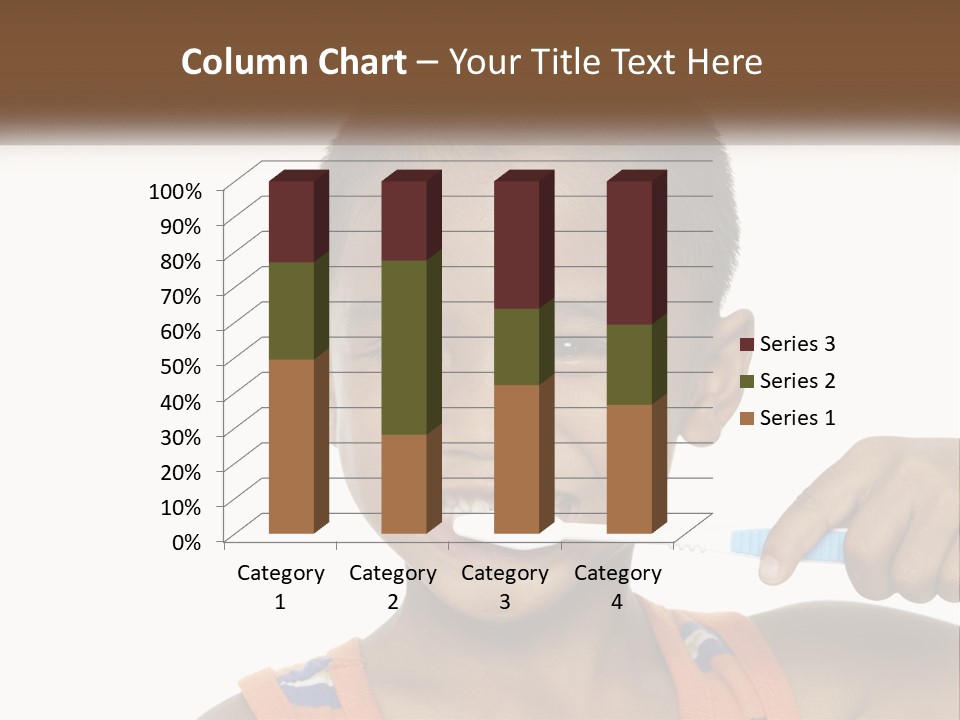 Boy Brushing Teeth PowerPoint Template