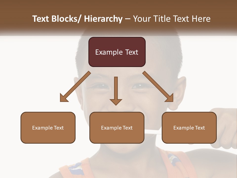 Boy Brushing Teeth PowerPoint Template