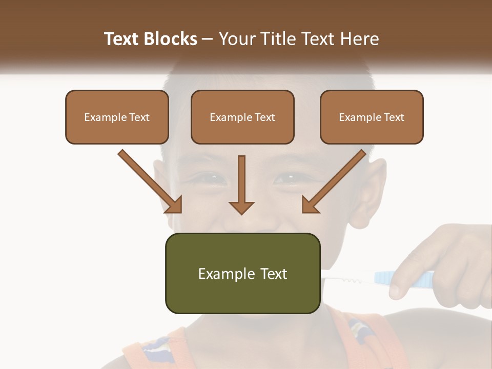 Boy Brushing Teeth PowerPoint Template