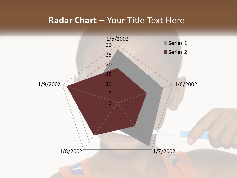 Boy Brushing Teeth PowerPoint Template