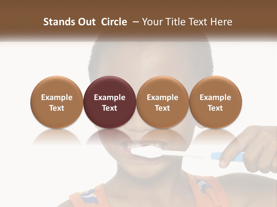 Boy Brushing Teeth PowerPoint Template