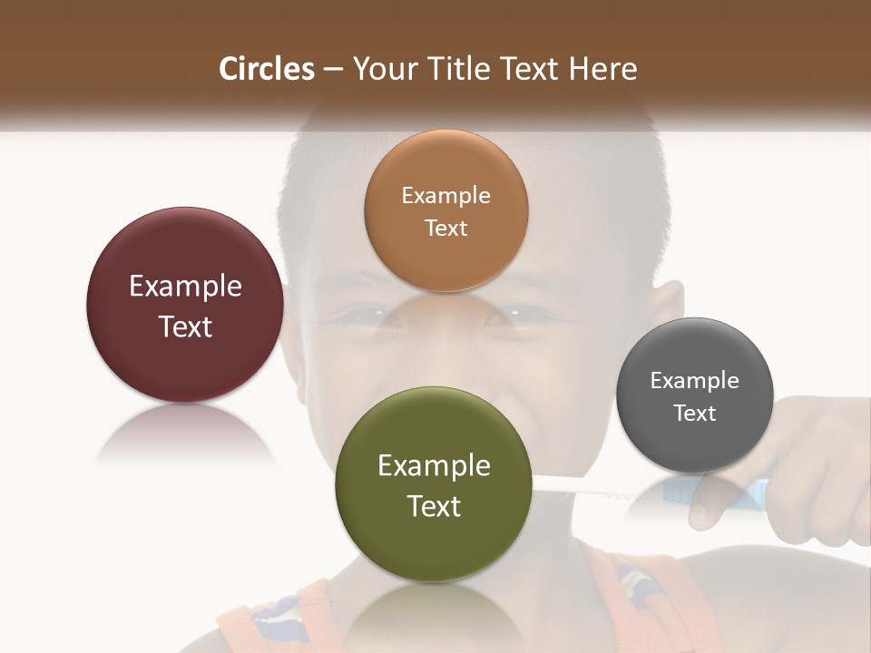 Boy Brushing Teeth PowerPoint Template