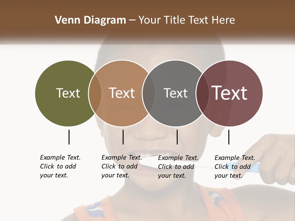 Boy Brushing Teeth PowerPoint Template