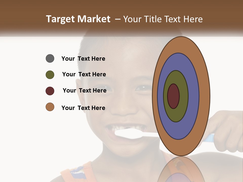 Boy Brushing Teeth PowerPoint Template