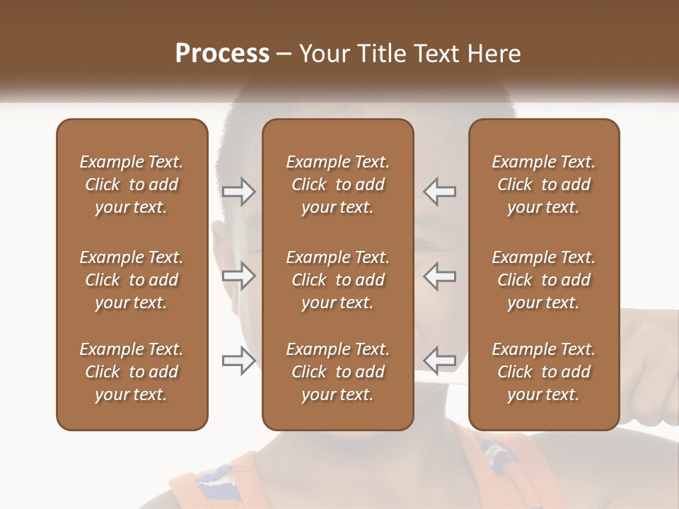 Boy Brushing Teeth PowerPoint Template