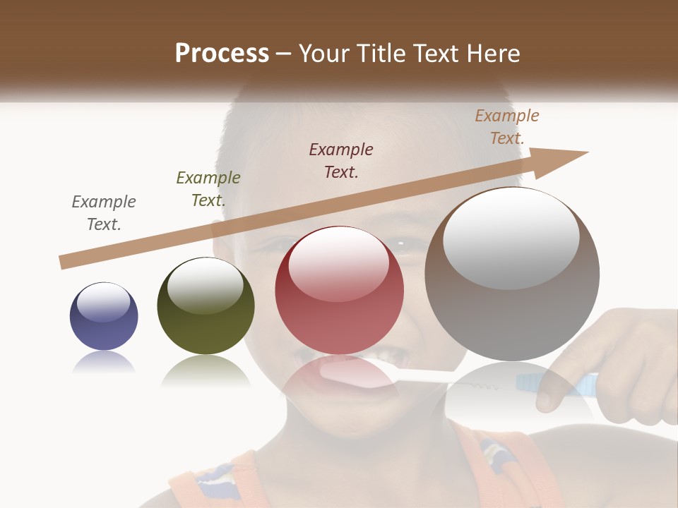 Boy Brushing Teeth PowerPoint Template