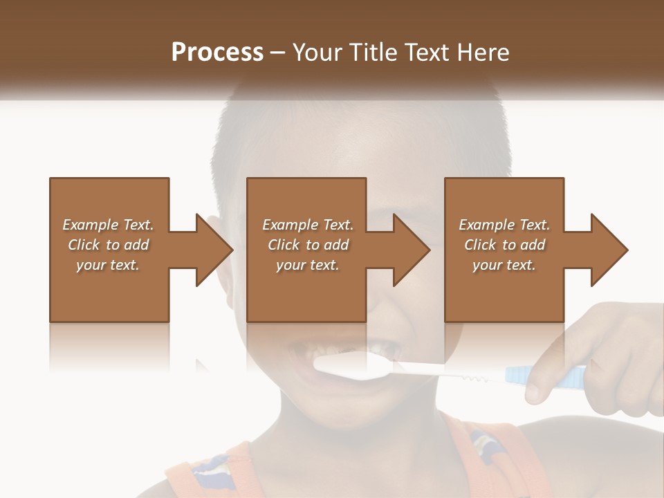 Boy Brushing Teeth PowerPoint Template