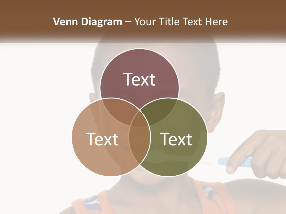 Boy Brushing Teeth PowerPoint Template