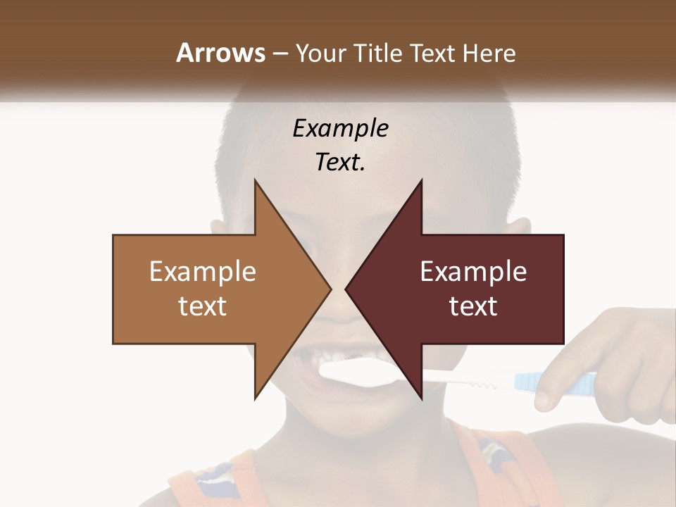 Boy Brushing Teeth PowerPoint Template