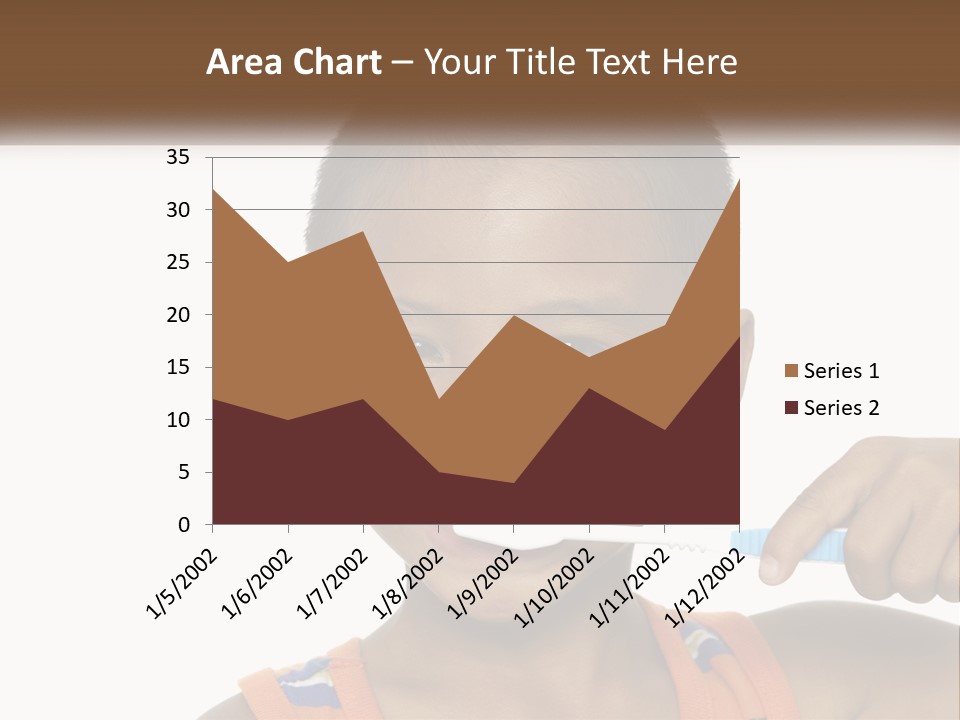 Boy Brushing Teeth PowerPoint Template