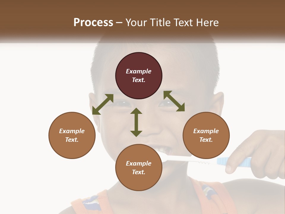 Boy Brushing Teeth PowerPoint Template