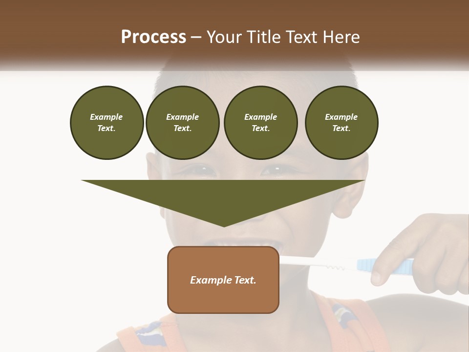 Boy Brushing Teeth PowerPoint Template