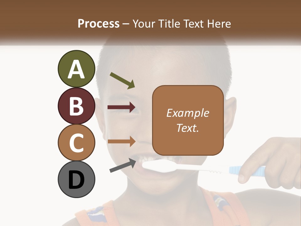 Boy Brushing Teeth PowerPoint Template