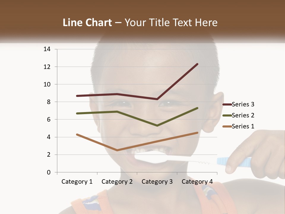 Boy Brushing Teeth PowerPoint Template