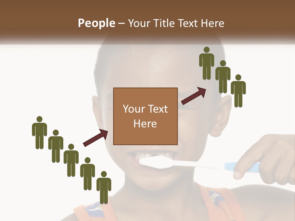 Boy Brushing Teeth PowerPoint Template