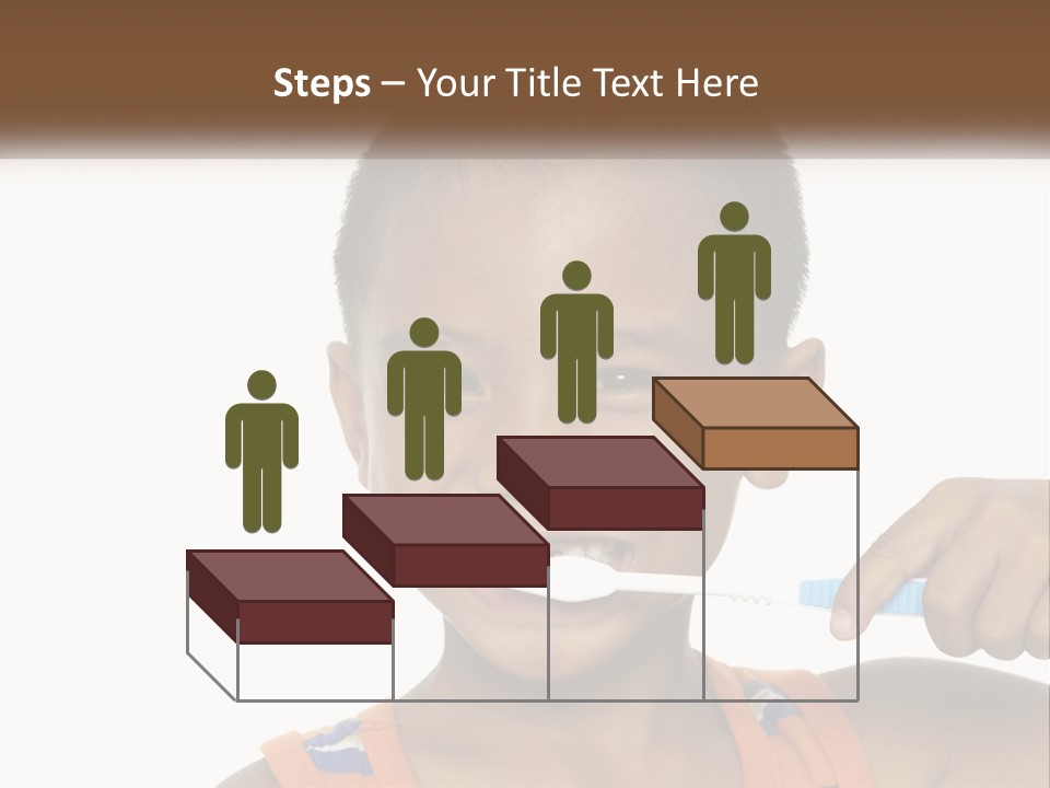 Boy Brushing Teeth PowerPoint Template