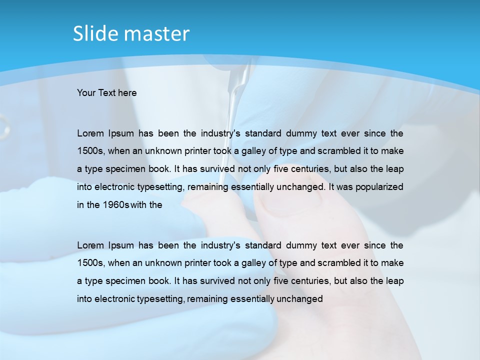 Cleaning Toenails PowerPoint Template