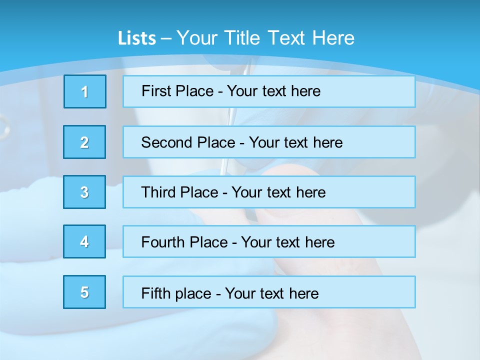 Cleaning Toenails PowerPoint Template
