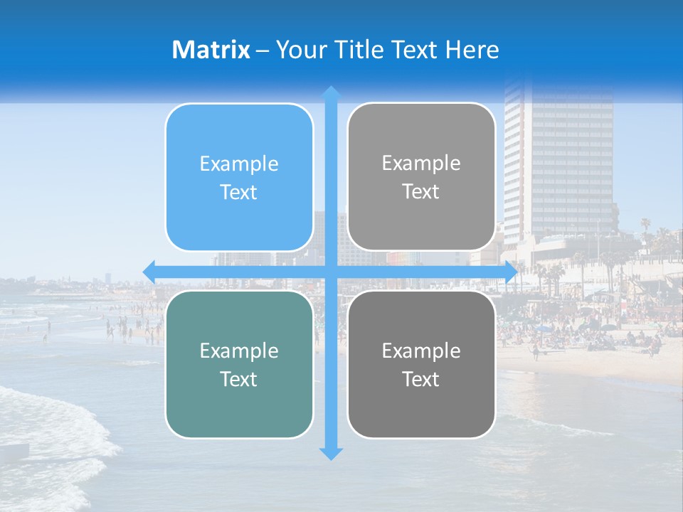 City By The Sea PowerPoint Template