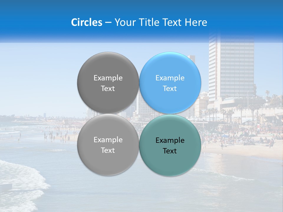 City By The Sea PowerPoint Template