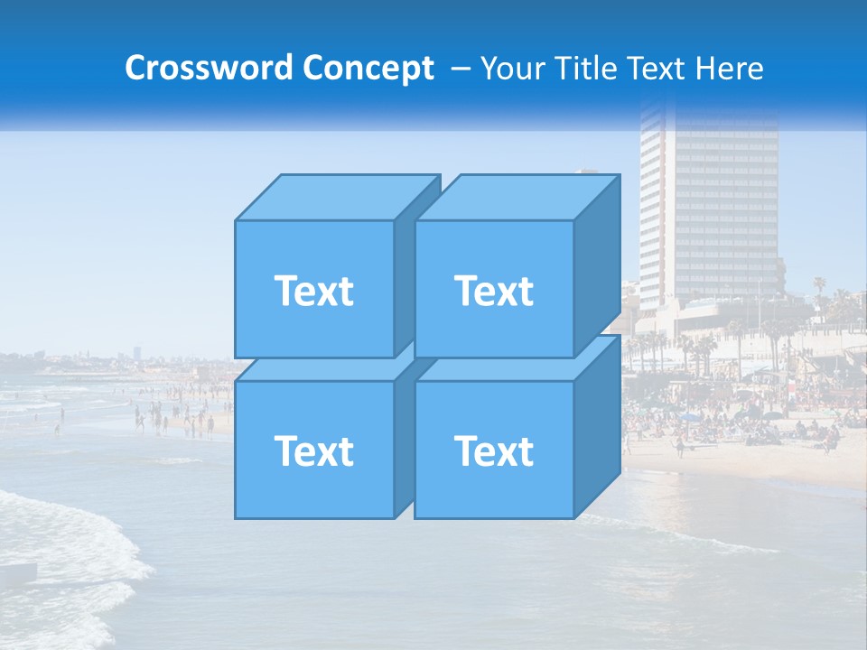 City By The Sea PowerPoint Template