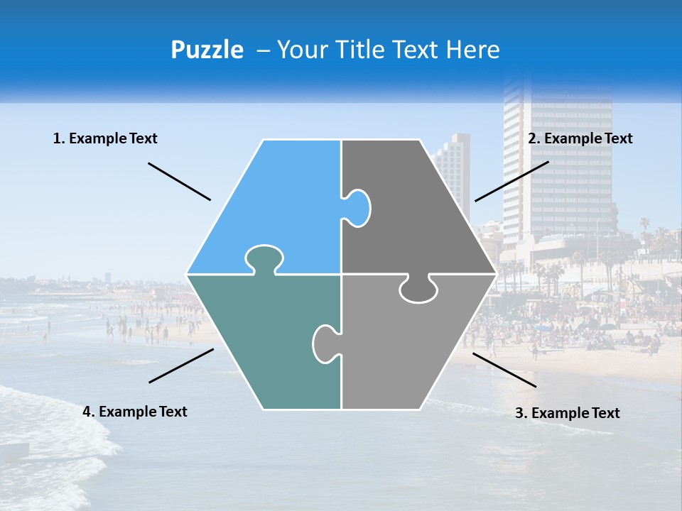 City By The Sea PowerPoint Template