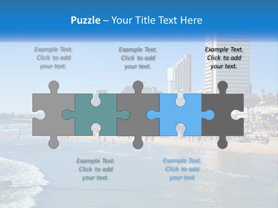 City By The Sea PowerPoint Template