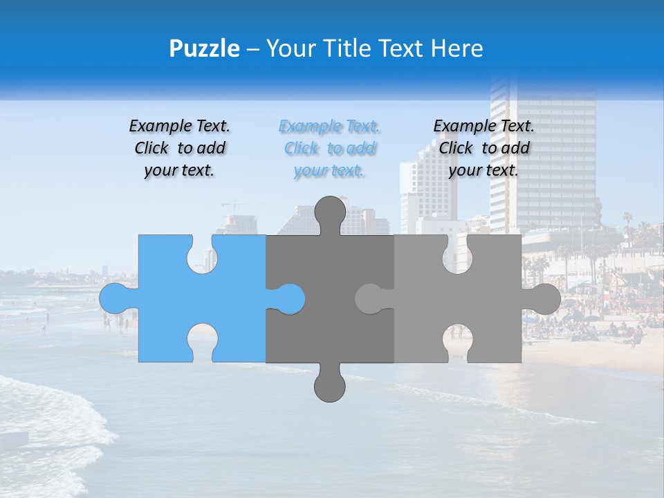 City By The Sea PowerPoint Template