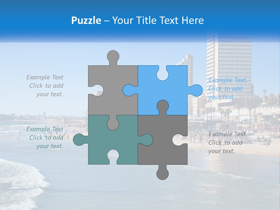 City By The Sea PowerPoint Template